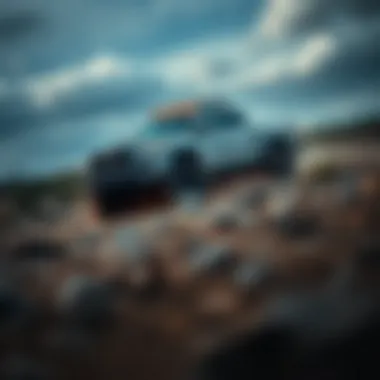 Off-Road Performance of Toyota Tacoma TRD Sport Used Toyota Tacoma TRD Sport in action on rough terrain demonstrating its off-road capability