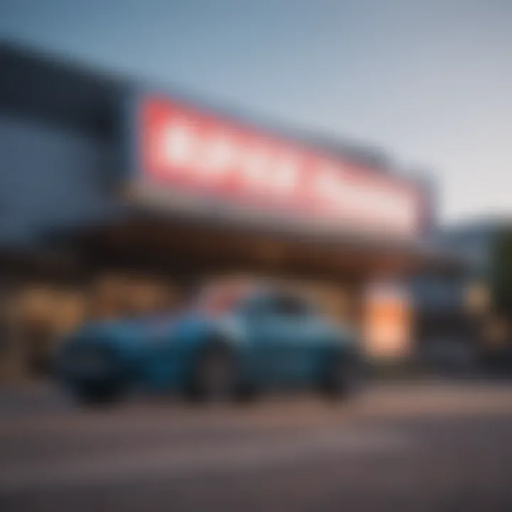 A close-up of a dealership sign highlighting discount offers