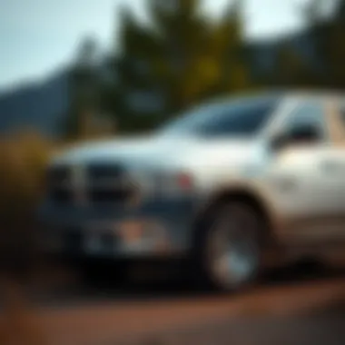Perfectly At Home in Nature 2014 Ram 1500 Outdoorsman parked amidst nature