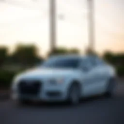 Sleek exterior design of the Audi A3 1.8 T Premium Sedan