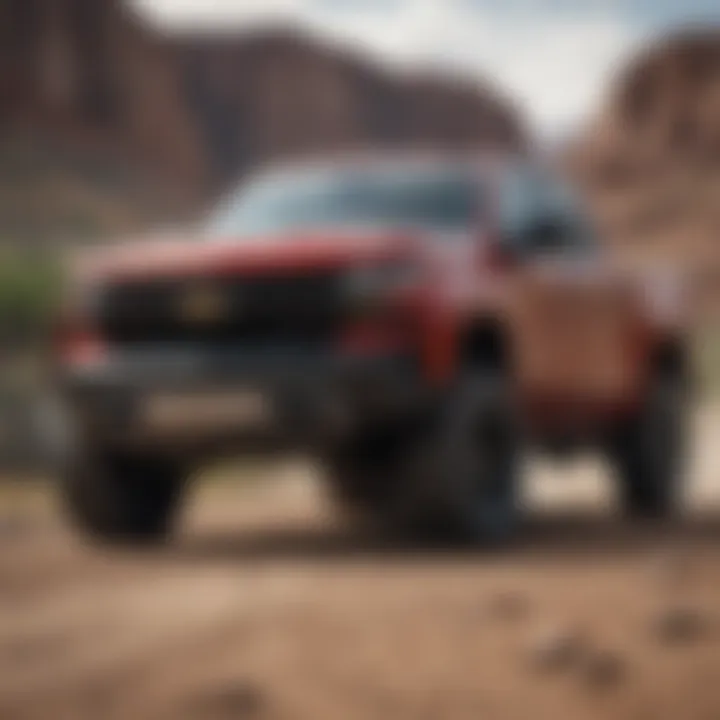 Chevrolet Silverado SS in action on a rugged terrain demonstrating its performance