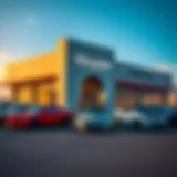 Chrysler dealership exterior showcasing various models