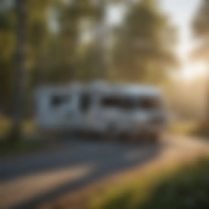 A Dutchess RV parked in a scenic outdoor setting, highlighting its recreational use