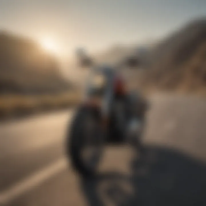 Harley Breakout on a scenic road showcasing performance