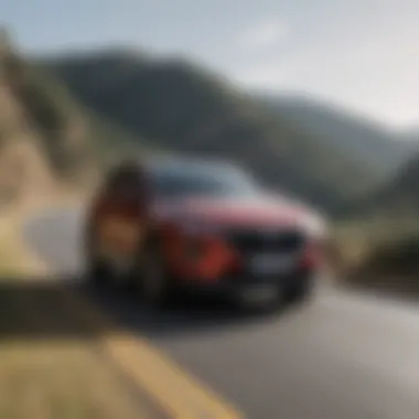 Dynamic performance of the Hyundai Santa Fe on a winding road