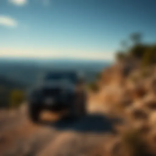 Scenic view of Jeep Route 46 showcasing rugged terrain and natural beauty