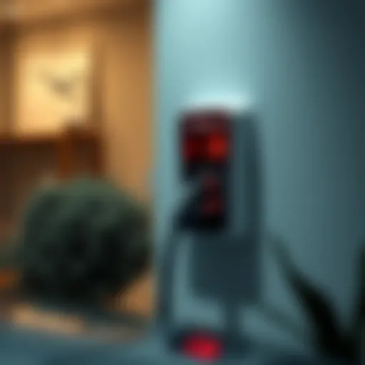 Tesla charging wall outlet in a residential setting