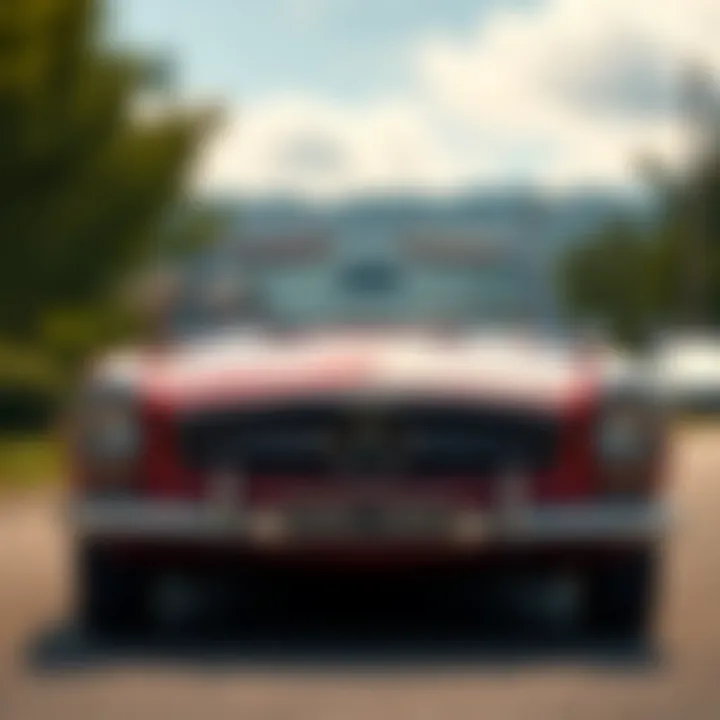 Elegant front view of the 1968 Mercedes 280SL showcasing its classic design