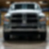 Front view of the 2017 RAM 3500 Dually showcasing its robust design