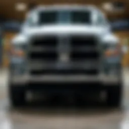 Front view of the 2017 RAM 3500 Dually showcasing its robust design