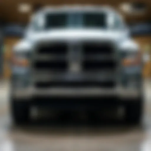 Front view of the 2017 RAM 3500 Dually showcasing its robust design