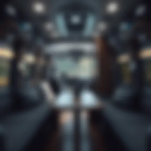 Interior layout of the Cyclone camper showcasing spacious design