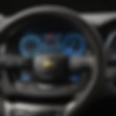 A close-up view of the Chevrolet Volt's dashboard showcasing its electric features.