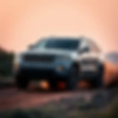 Jeep Grand Cherokee STL Off-Road Performance Jeep Grand Cherokee STL on rugged terrain demonstrating its off-road capabilities