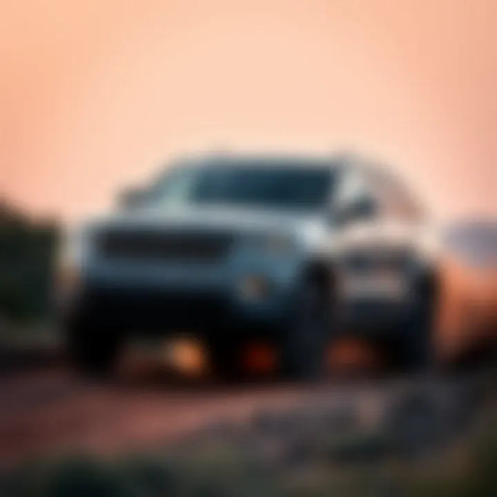 Jeep Grand Cherokee STL Off-Road Performance Jeep Grand Cherokee STL on rugged terrain demonstrating its off-road capabilities