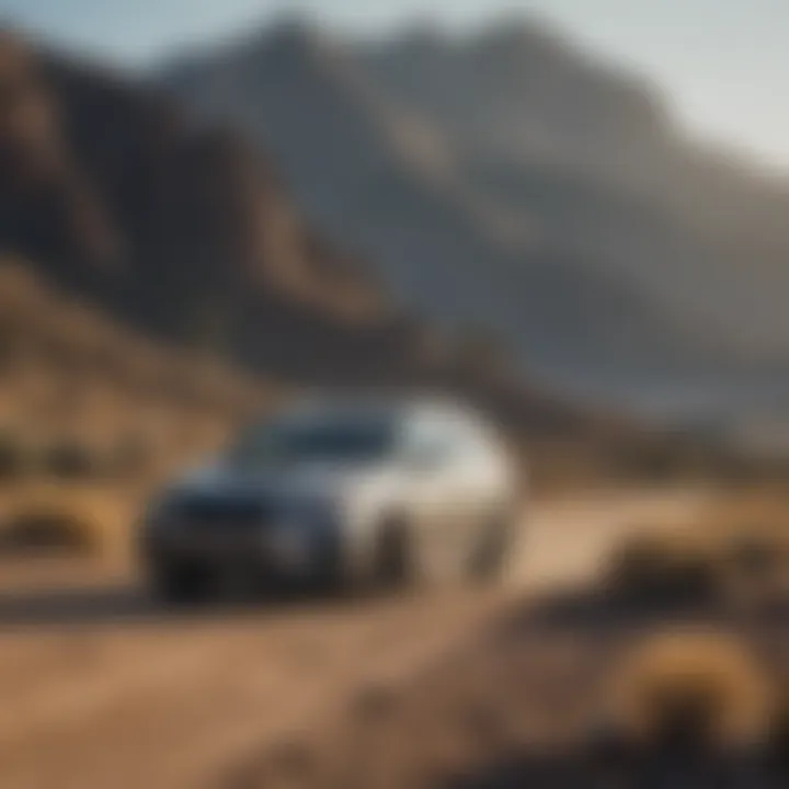 A Subaru parked in a scenic Reno landscape highlighting its versatility