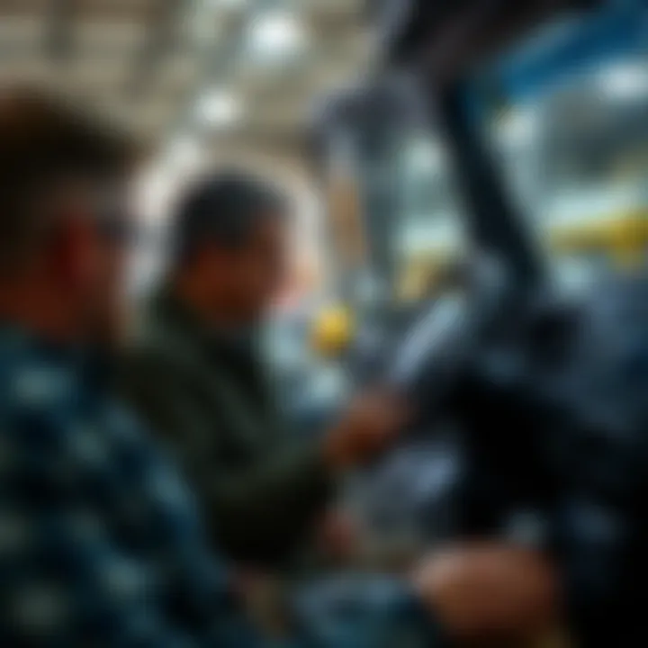 In-Depth Evaluation of Truck Features Buyer examining a used truck's features and performance
