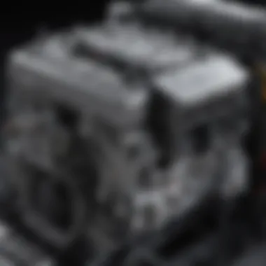 Close-up of the Nissan Hardbody XE engine