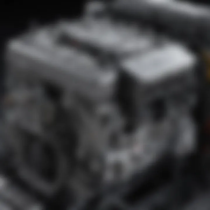 Close-up of the Nissan Hardbody XE engine