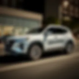 Exterior view of the Hyundai Santa Fe Limited Ultimate showcasing sleek design