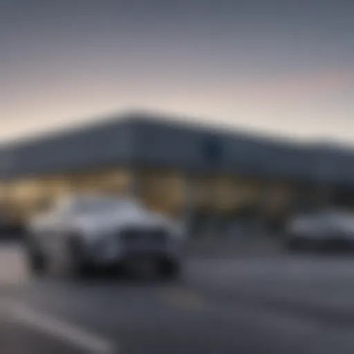 Exterior view of a Volvo dealership in Plymouth