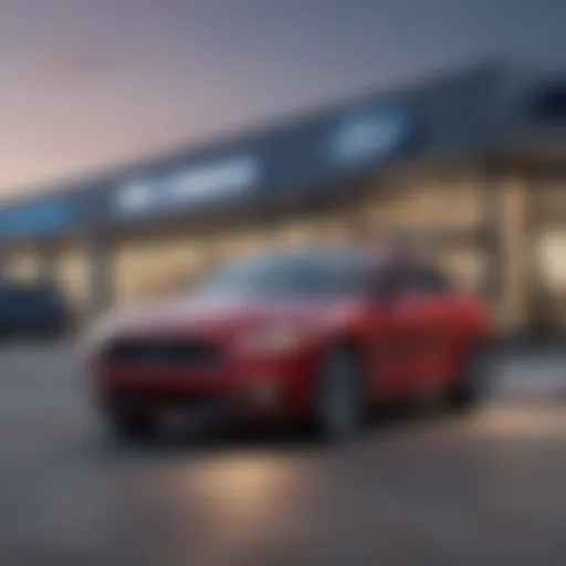 Exterior view of a top-rated Ford dealership in Fort Worth
