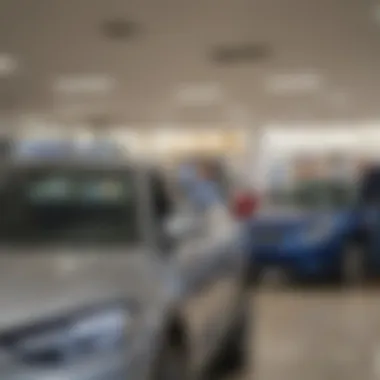 Customer Satisfaction in Hesperia Car Dealerships Happy customers receiving keys to their new car