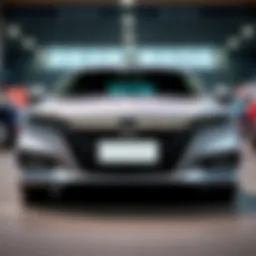 Front view of the Honda Accord Sport showcasing its sleek design.