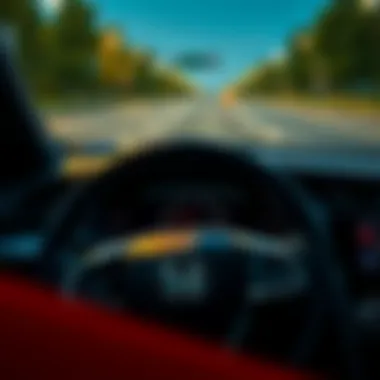 Dashboard of the Honda Civic Sport with infotainment system displayed.