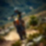 Husqvarna 250cc dirt bike in action on a rugged trail