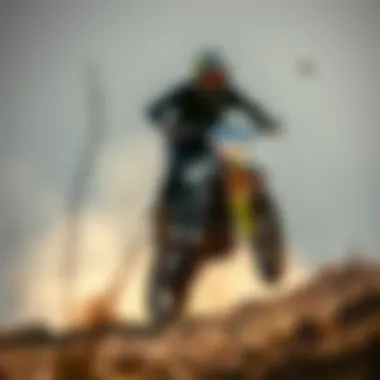 Conquer Any Terrain with the Husqvarna 250cc Rider navigating a challenging terrain with Husqvarna 250cc