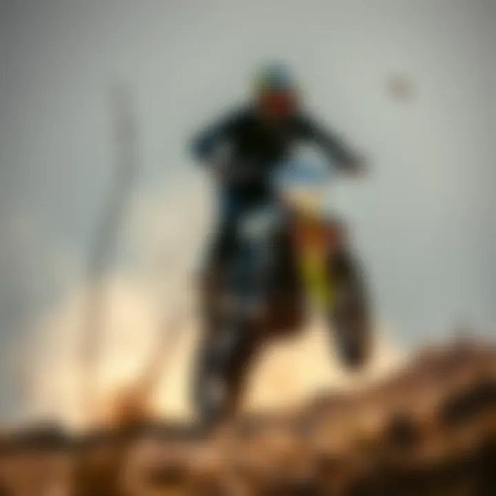 Conquer Any Terrain with the Husqvarna 250cc Rider navigating a challenging terrain with Husqvarna 250cc