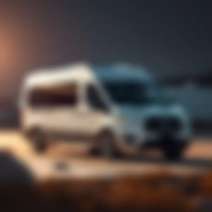 Exterior design highlighting the modern aesthetics of the van
