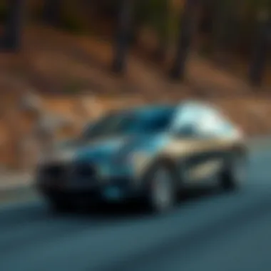 Dynamic driving performance of the 2017 Infiniti Q30 on the road demonstrating agility and control