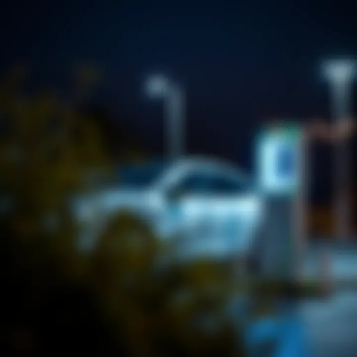 Safety features for electric car charging stations