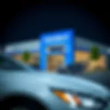 Exterior view of John Miles Chevrolet dealership showcasing the modern architecture.