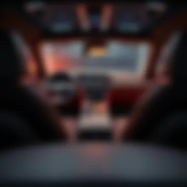 Advanced Interior Technology in Lexus SUVs Interior layout of a Lexus SUV depicting advanced technology