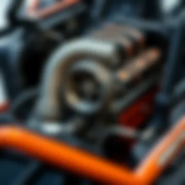 Close-up of the powerful turbo engine in the Maverick X3 XRS Turbo RR