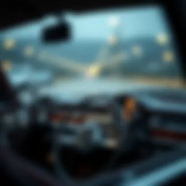 Detailed dashboard of the Mercedes-Benz 250C