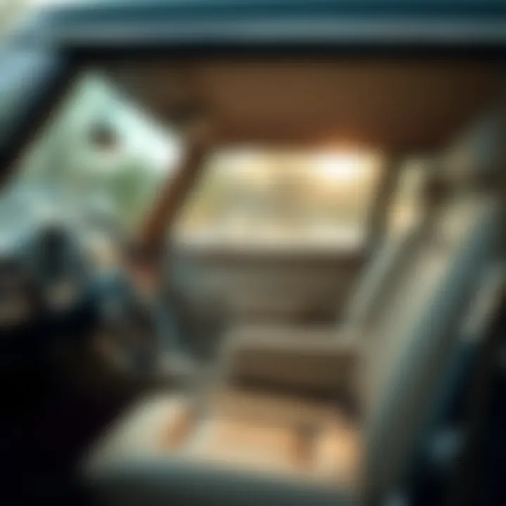 Elegant interior design of the Mercedes-Benz 250C