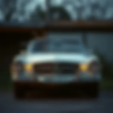 Mercedes-Benz 250C in a vintage setting