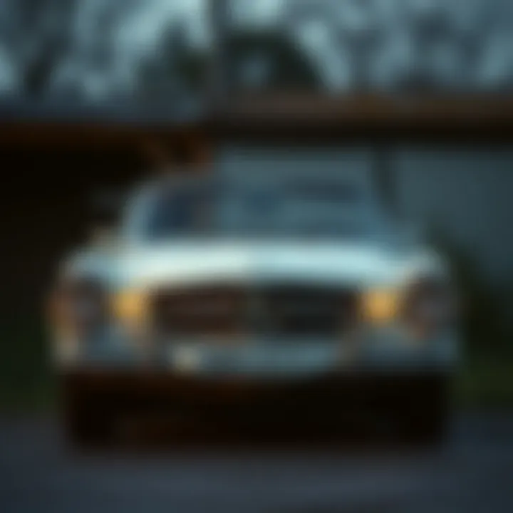 Mercedes-Benz 250C in a vintage setting