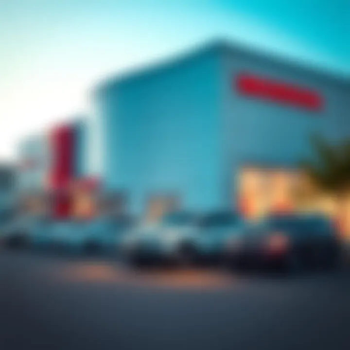 Exterior view of a Honda dealership in Seattle