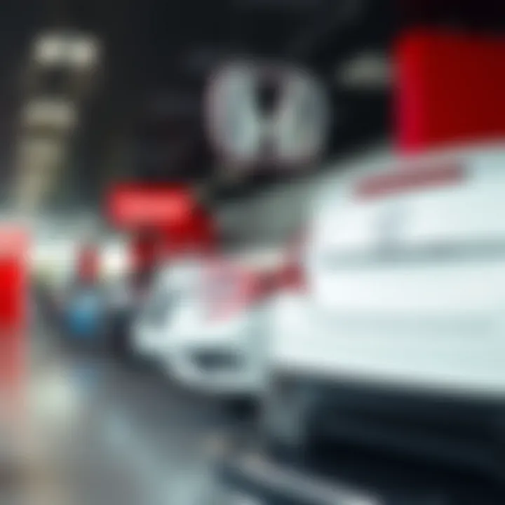 Financing options displayed at a Honda dealership