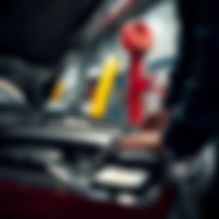 Performance and Reliability Insights for the 2014 Ford Fusion Close-up of a mechanic inspecting a Ford Fusion engine