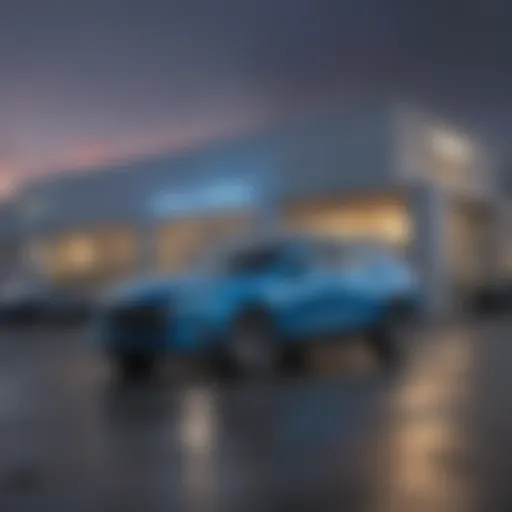 Exterior view of Chevy dealership in Franklinton