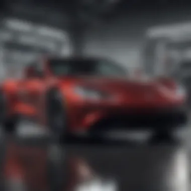 The Heart of Automotive Media A sleek modern automotive media studio showcasing advanced technology