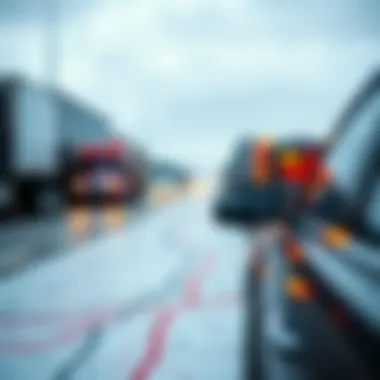 A detailed map showcasing various routes for towing