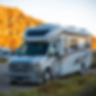 Versatility of Navion Itasca in Scenic Outdoor Setting Navion Itasca parked in a scenic outdoor location demonstrating its versatility