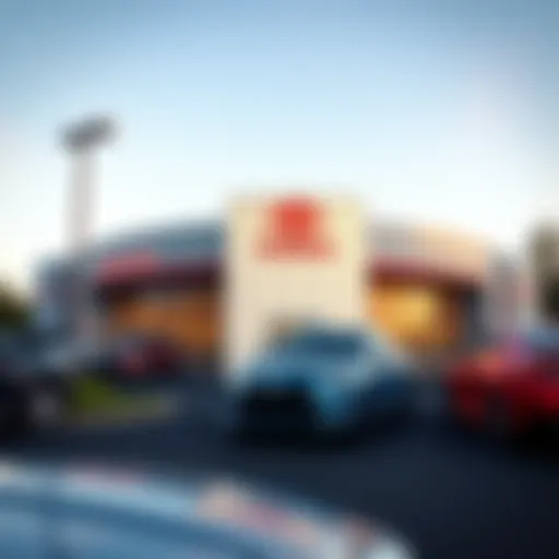 Exterior view of Northway Toyota showcasing the dealership